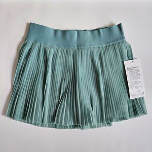 Lululemon mesh pleats MR mini tennis skirt rip tide 4 NWT
